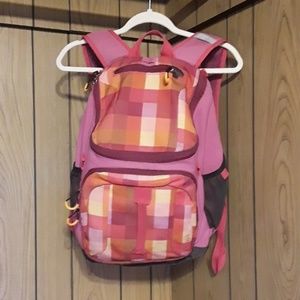 Pink embark backpack
